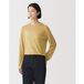 Icecat Pull semi-transparent à col ras du cou en mélange de fibres de soja pour femme