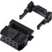 TRU COMPONENTS TC-13537796 Connecteur avec décharge de traction Pas : 2.54 mm Nombre total de pôles : 8 Nombre de rangées : 2 1 pièce(s)