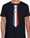 Bellatio Decorations Verkleed shirt voor heren - stropdas Frankrijk - zwart - supporter - themafeest XXL