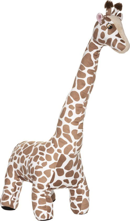 Atmosphera Giraffe Knuffel - 100 cm - Zachte Pluche - Gevlekt Patroon - Multi