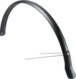 Eurofender Achterspatbord 28" - 51 mm - Mat Zwart - Stabiele Bevestiging - Kunststof