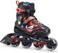 Rollerblade Thunder SC Patins à roulettes - Softboot - Unisexe - Taille 30.5 - Noir/Rouge