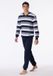 Schiesser Heren Pyjama - Donkerblauw - V Hals - Maat XXXL