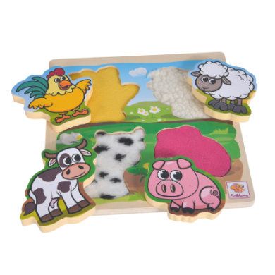 eichhorn Voel de puzzel met stof, 5 stuks