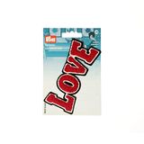 Prym 926677 applicatie LOVE rood/zwart/wit