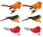 Set de 6 ressorts artificiels oiseaux pour décoration