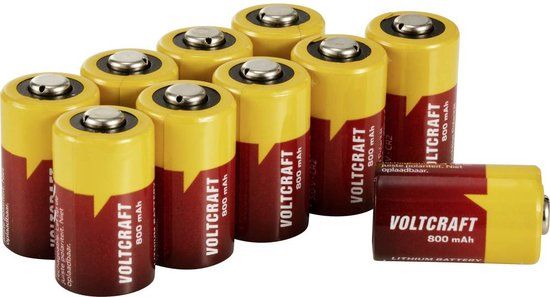 Voltcraft CR2 CR2 Fotobatterij Lithium 800 mAh 3 V 10 stuk(s)