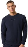 Björn Borg Borg Classic Sweater Heren Trui Met Lange Mouw Mannen - Katoen - Donkerblauw - Maat S