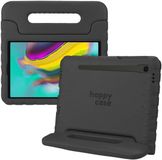 HappyCase Kinder Tablethoes Geschikt voor Samsung Galaxy Tab S5e | Kindvriendelijke Hoes | Beschemhoes | Kinderhoes | met Handvat en Standaard | Zwart