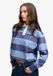 Superdry - Athletic Essential Rugby Top Rayé Coupe Oversize Femme Manches Longues Coton Mariner Navy/Tidal Blue Stripe Taille 12