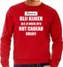 Bellatio Decorations Shoppartners Bv Rode foute Kersttrui / sweater - Kerst is blij kijken / kut cadeau - heren - Kerstkleding / Christmas outfit M