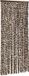 vidaXL Rideau anti-mouches 100x200 cm chenille marron et blanc