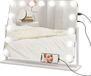 HOMCOM Miroir de maquillage LED en verre - 62,5 x 14 x 49,5 cm - blanc