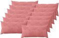 vidaXL - Kussensloop - 12 stuks - HEERLEN - Roze - 40 x 80 cm - Katoensatijn