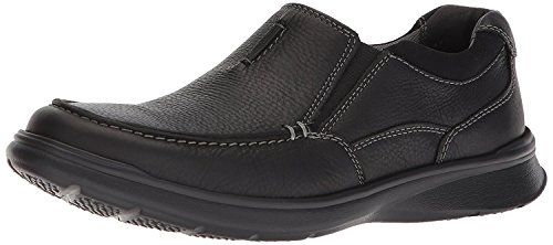 Clarks Cotrell Heren Instappers Zwart Olieachtig Leer 10 UK Wide