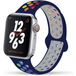 ShieldCase Apple Watch silicone sport+ band (donkerblauw kleurrijk)