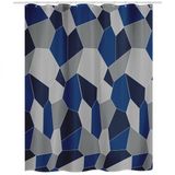 MSV Douchegordijn Polyester Textiel - Anti-Schimmel en Antibacterieel Douchegordijn met Moderne Uitstraling - Neutraal Design
