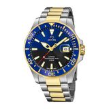 Jaguar J863/3 Heren Horloge - Saffierglas - Roestvrijstaal/Staal - Goudkleurig/Zilverkleurig - Ø 43.5 mm - Quartz - Vouw/Vlindersluiting