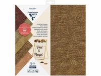 Clairefontaine 95738C - Set van 5 Vellen Ambachtelijk Papier 30,5x30,5 cm
