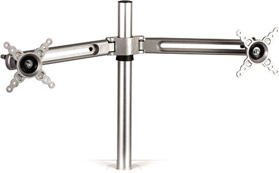 Fellowes Lotus Dual Monitor Arm - Silver - Up to 27"