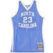 Unchee Maillot de basket-ball pour homme, authentique maillot NCAA n°23 Michael Jordan Unchee domicile