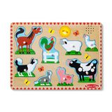 Melissa & Doug - Houten geluidenpuzzel - Boerderij