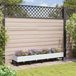 Maison Exclusive - Jardinière sur roulettes, blanche, 160 x 40 x 29 cm, en plastique PP