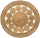 Atmosphera Créateur d'intérieur® Tapis rond en jute 80cm à pois beige à poils courts
