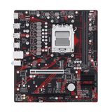 ASUS EX-B850M-V7, moederbord AMD Micro-ATX, DDR5-slot, PCIe 5.0 Ready, twee M.2-sleuven, Ethernet Realtek 5 GB, HDMI 2.1, SATA 6 Gbit/s, USB-poorten achter met 10 Gbps en voorzijde USB-C met 5 Gbit/s