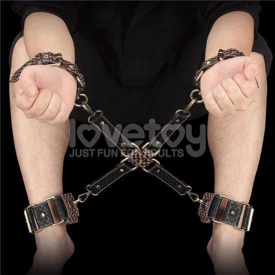 Rimba LOVETOY Rebellion Reign Hogtie Set Zwart/Bronze