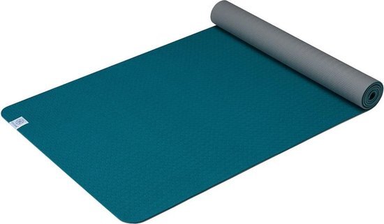 Gaiam Yogamat - Performance TPE - Blauw / Grijs