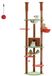 Carton arbre à griffer pour chats - Arbre à griffer XXL avec hauteur réglable - 236–258 cm - Plusieurs étages - Poteaux à griffer en sisal - Grande niche et hamac