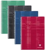 Clairefontaine gelinieerd notitieboek, spiraalgebonden, A4, 112 pagina's, Verschillende kleuren
