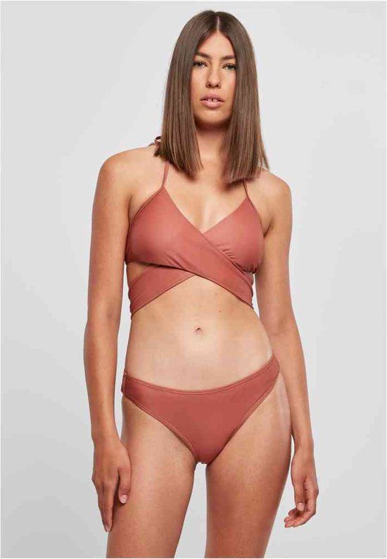 Urban Classics Terracotta Bikini Set - Women - Brown - Size L
