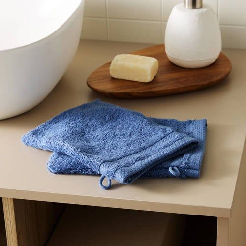 NOUS Living washand blauw (set van 2) (15x20 cm)