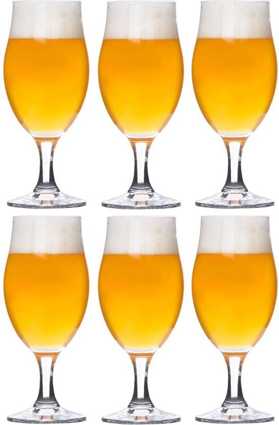 Bormioli Rocco Executive Bierglas - 25 cl - Set van 6 - Transparant