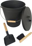 Relaxdays Asemmer - 20 liter - met stoffer en blik