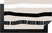 Merkloos KitchenYeah® Inductie beschermer 85x52 cm - Lijn - Pastel - Minimalisme - Patronen - Inductiebeschermer - Inductiemat
