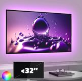 RexTech TV ledstrip USB - tot 32 pouces - 4 bandes - RGBWW - Incluant télécommande IR - Plug&Play - rétroéclairage TV bande de LED