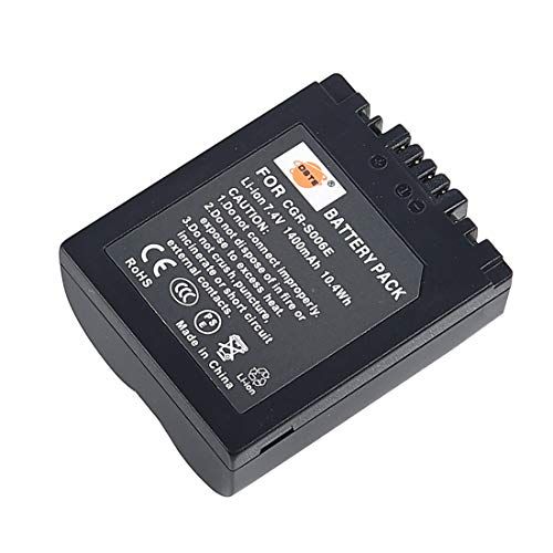 DSTE CGR-S006E S006E Li-Ion batterij compatibel met Panasonic Lumix DMC-FZ30 DMC-FZ50 DMC-FZ28 DMC-FZ18 DMC-FZ8 DMC-FZ38 DMC-FZ35 DMC-FZ7