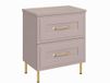 3xE living Meuble sous-vasque 60 cm, cachemire, pieds dorés, modèle CLS