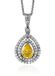 Orphelia dameshanger met ketting 925 zilver gerhodineerd zirkonia meerkleurig briljant geslepen - ZH-7048