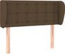 vidaXL Hoofdbord Tissu Marron Foncé 93x23x78/88 cm