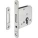 Häfele Startec Serrure à mortaiser pour portes battantes PZ dimension de broche 55 mm Acier inoxydable ou acier, acier laqué argenté