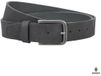 Boodz Leren Nubuck Riem 4 cm Zwart