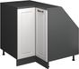 Vicco Rion Kast voor schuine wand Hoekkast – 75.6 x 81.6 cm met 1 deur, kastromp 60 cm diepte Wit Landhuis