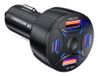 Wozinsky WLS-04 Chargeur de voiture universel avec allume-cigare, 60W, 2x USB-C, 2x USB-A, Quick Charge, Power Delivery, Noir