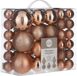 Edelman Bv Boules de Noël - 46 pièces - plastique - rose - 4, 6 et 8 cm