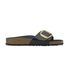 Birkenstock Madrid Big Buckle 1022650 Sandales en Cuir Noir (37)