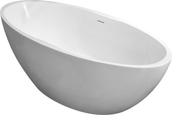 Wiesbaden Oval vrijstaand ligbad acryl 170x78 mat-wit